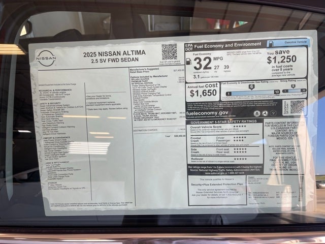 2025 Nissan Altima 2.5 SV