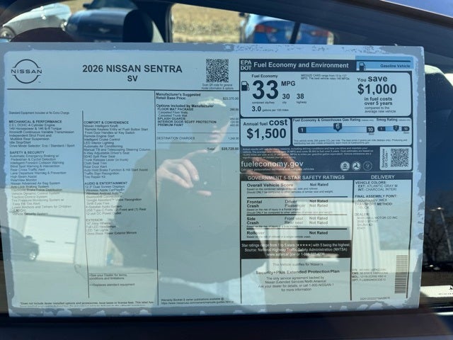 2026 Nissan Sentra SV