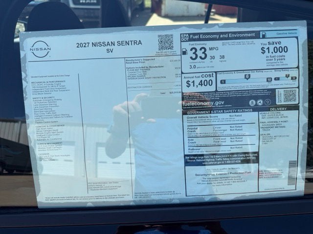 2027 Nissan Sentra SV