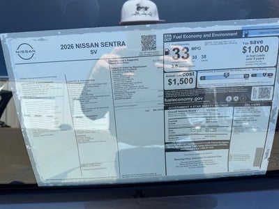 2026 Nissan Sentra SV