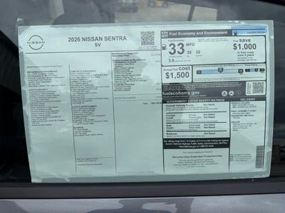 2026 Nissan Sentra SV