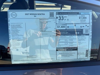 2027 Nissan Sentra SV