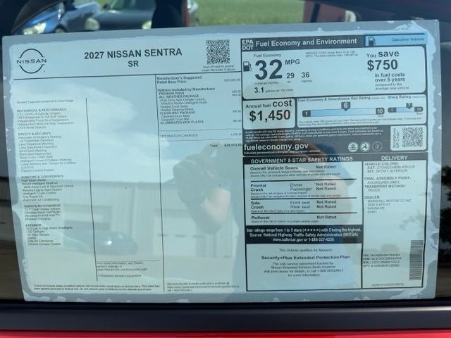 2027 Nissan Sentra SR