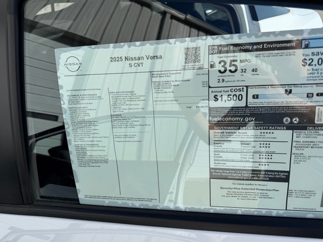 2025 Nissan Versa 1.6 S