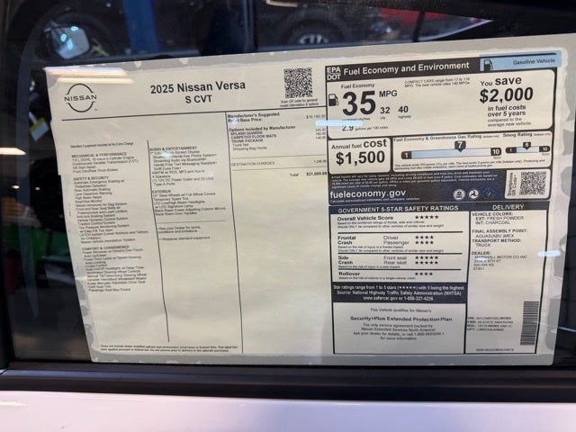 2025 Nissan Versa 1.6 S