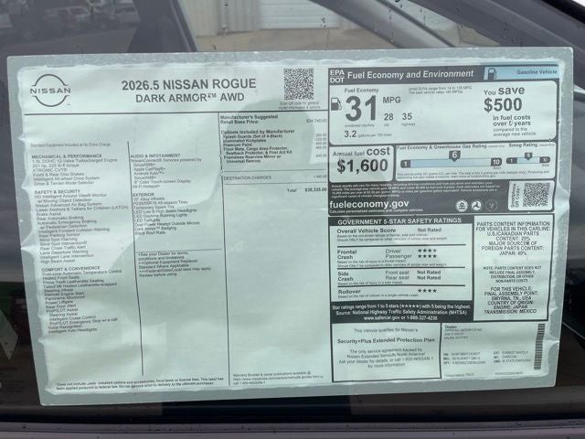 2026 Nissan Rogue Dark Armor