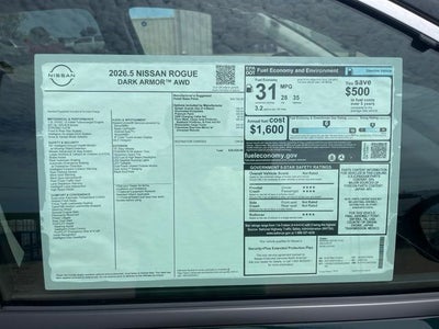 2026 Nissan Rogue Dark Armor
