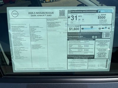 2026 Nissan Rogue Dark Armor